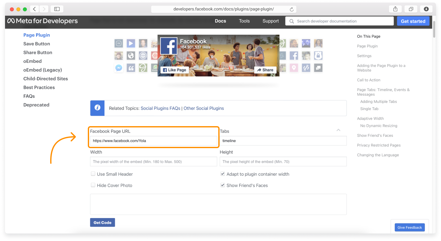 Embedding a Facebook Page feed – Sitebuilder+