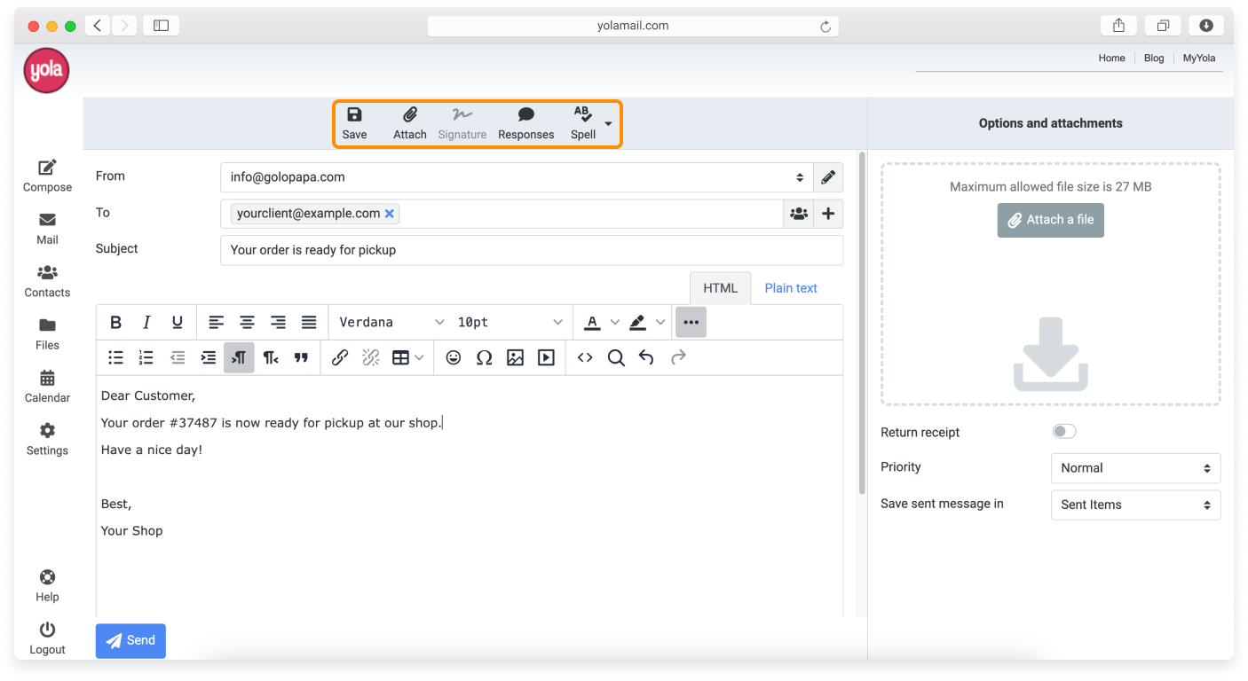 basic-actions-in-yola-mail-sitebuilder