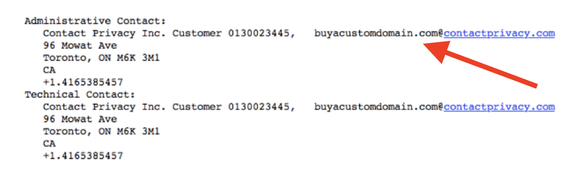 Domain whois State / Country not private - Registrar - Cloudflare